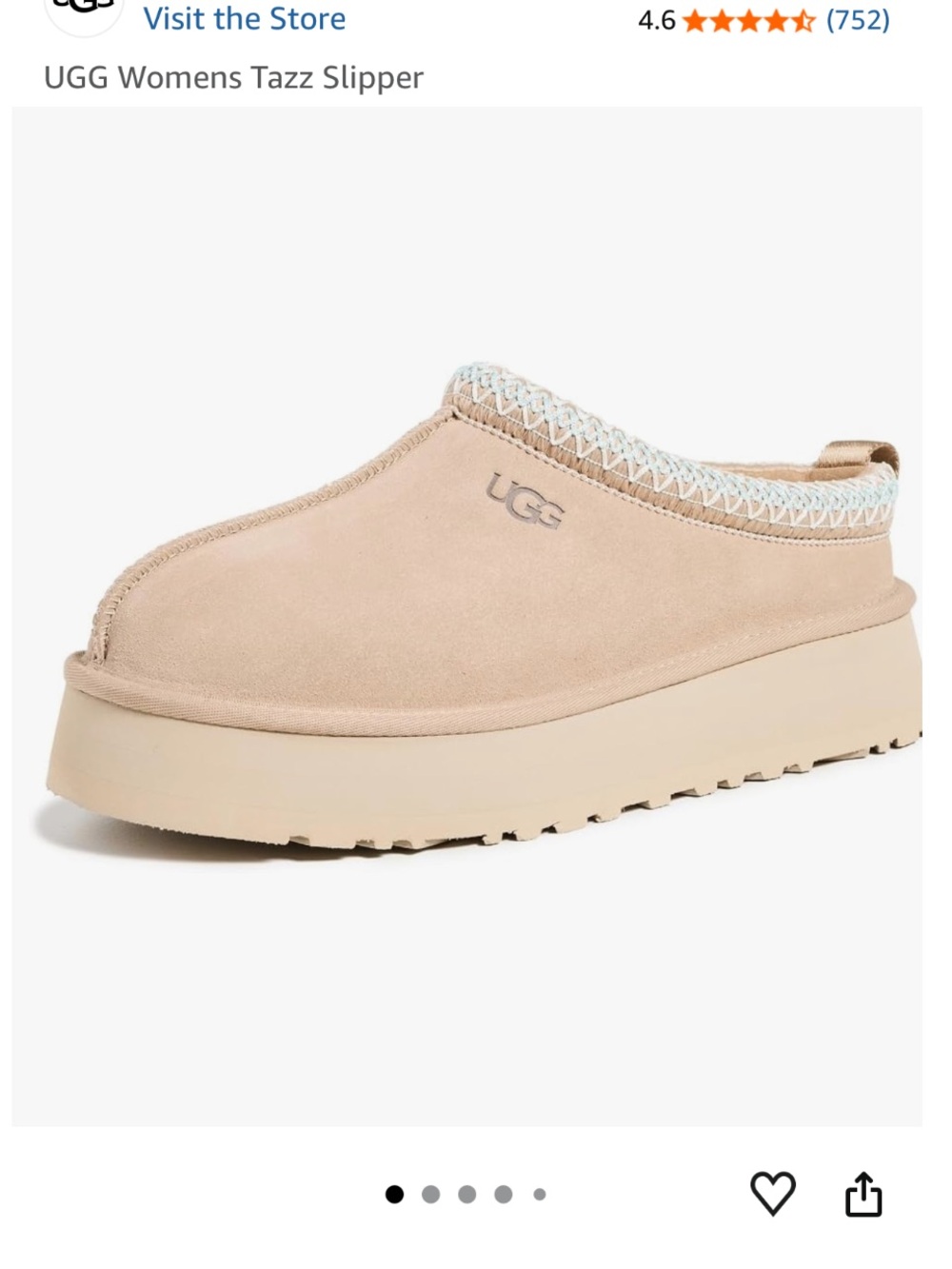 UGG Sand Platform Tazz Slip-On Slipper